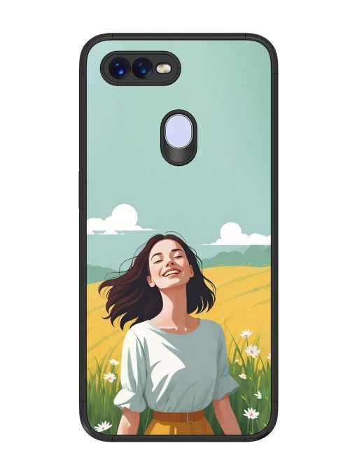 Girl Graffiti Glossy Soft Edge Case for Realme 2 Pro Chachhi