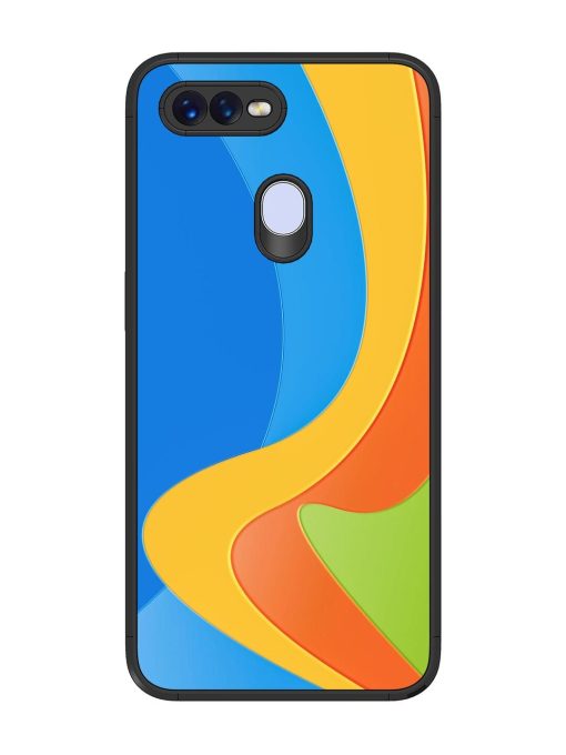 Curvy Color Cascade Glossy Soft Edge Case for Realme 2 Pro Chachhi