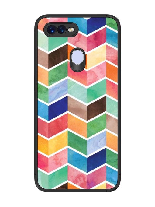 Watercolor Chevron Whimsy Glossy Soft Edge Case for Realme 2 Pro Chachhi