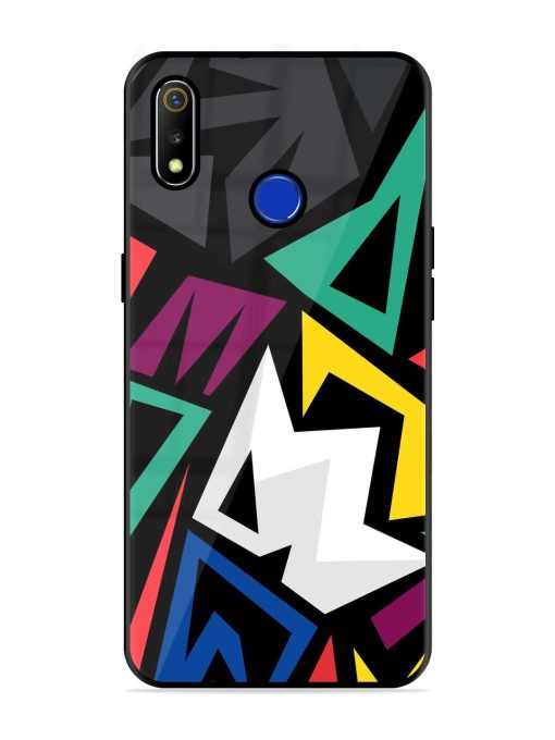 Chaotic Geometry Glossy Soft Edge Case for Realme 3 Chachhi