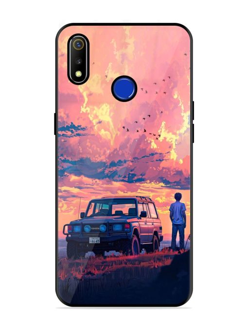 Solitude'S Horizon Glossy Soft Edge Case for Realme 3 Chachhi