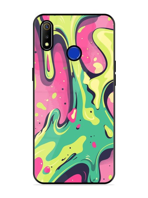 Gooey Grooves Glossy Soft Edge Case for Realme 3 Chachhi