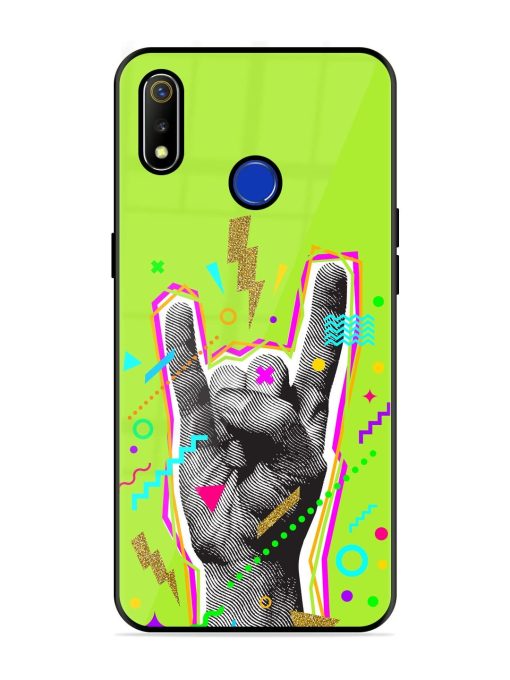 Neon Rock Glossy Soft Edge Case for Realme 3 Chachhi