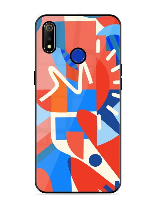 Abstract Harmony Glossy Soft Edge Case for Realme 3 Chachhi