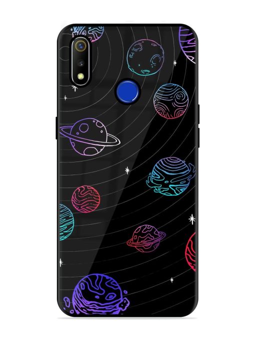 Cosmic Ballet Glossy Soft Edge Case for Realme 3 Chachhi