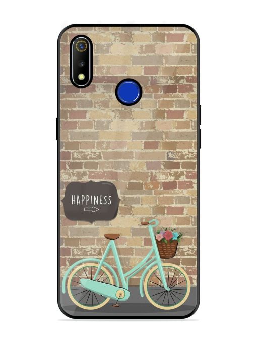 Pedaling Towards Happiness Glossy Soft Edge Case for Realme 3 Chachhi