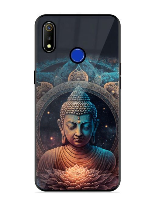 The Buddha Art Glossy Soft Edge Case for Realme 3 Chachhi