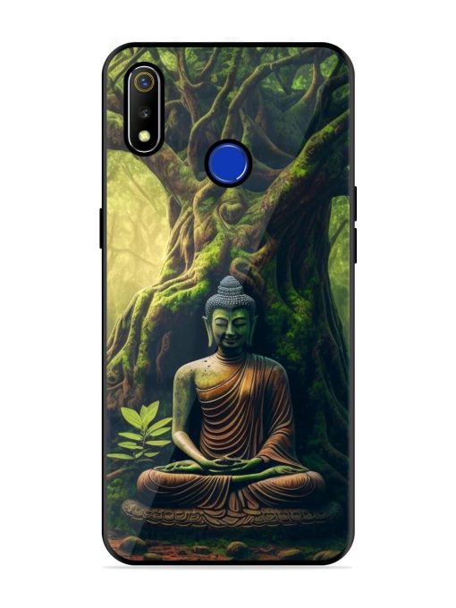 Green Buddha Art Glossy Soft Edge Case for Realme 3 Chachhi