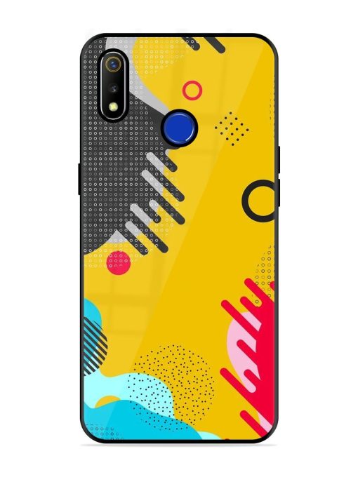 Neon Pop Glossy Soft Edge Case for Realme 3 Chachhi