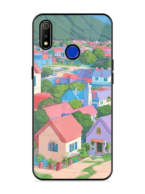 Pastel Paradise Glossy Soft Edge Case for Realme 3 Chachhi