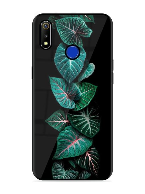 Emerald Elegance Glossy Soft Edge Case for Realme 3 Chachhi