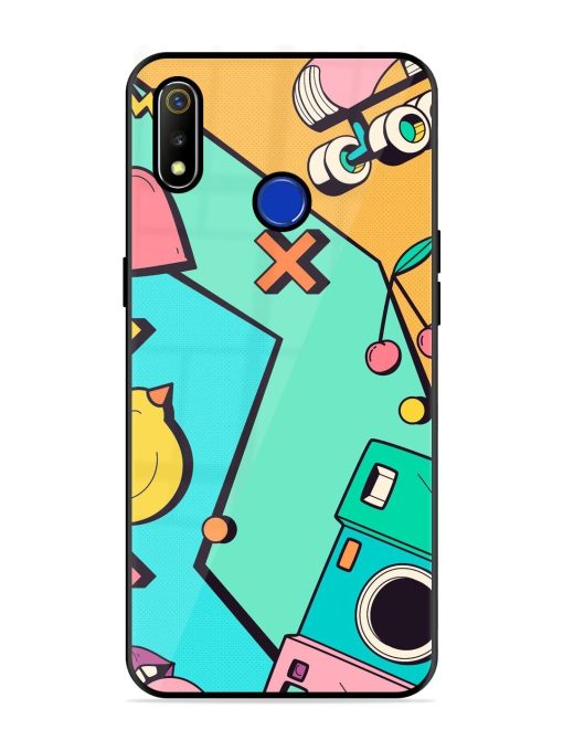 Retro Remix Glossy Soft Edge Case for Realme 3