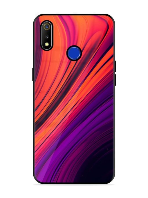 Crimson Curls Glossy Soft Edge Case for Realme 3 Chachhi