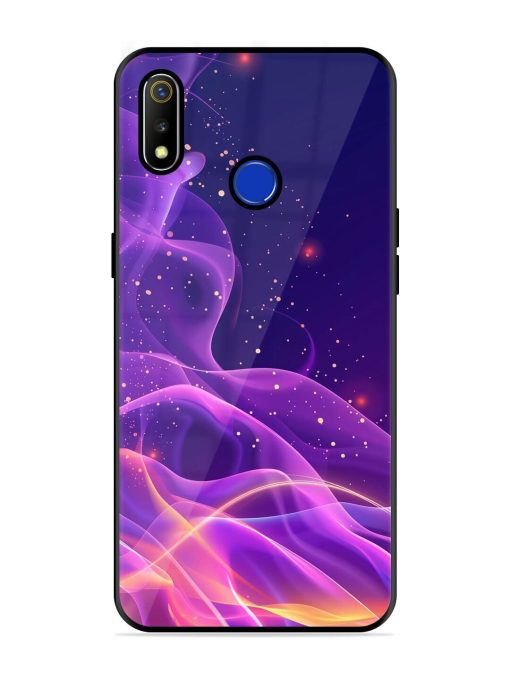 Cosmic Currents Glossy Soft Edge Case for Realme 3 Chachhi