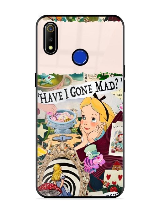 Mad Hatter'S Collage Glossy Soft Edge Case for Realme 3 Chachhi