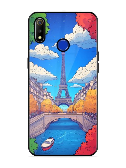 Parisian Panorama Glossy Soft Edge Case for Realme 3 Chachhi