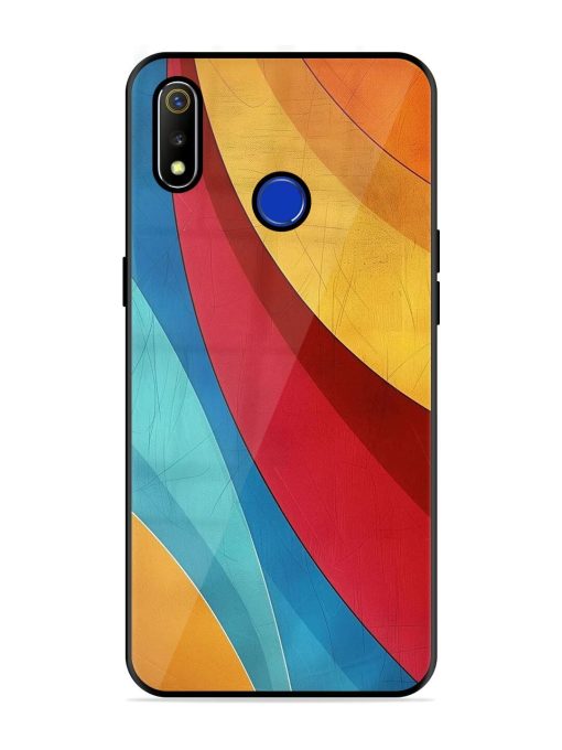 Curving Canvas Glossy Soft Edge Case for Realme 3 Chachhi