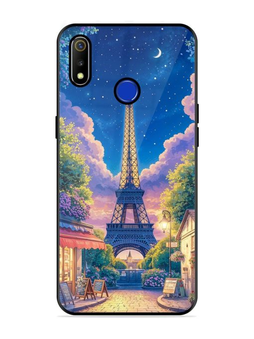 Twilight In Paris Glossy Soft Edge Case for Realme 3 Chachhi