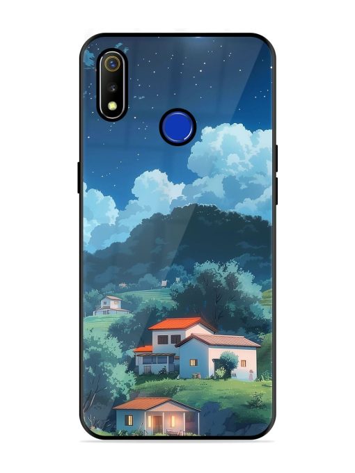 Peaceful Nightscape Glossy Soft Edge Case for Realme 3 Chachhi