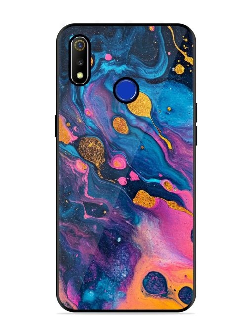 Cosmic Swirl Glossy Soft Edge Case for Realme 3