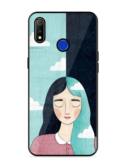 Between Day And Night Glossy Soft Edge Case for Realme 3 Chachhi