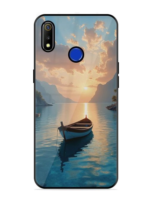 Serene Sunset Glossy Soft Edge Case for Realme 3 Chachhi