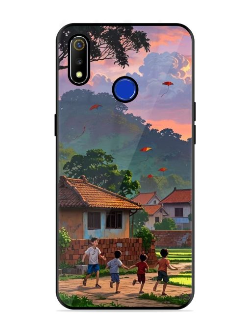 Sunset Play Glossy Soft Edge Case for Realme 3 Chachhi