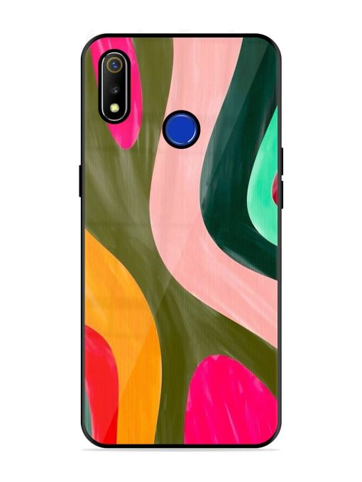 Wavy Wonder Glossy Soft Edge Case for Realme 3 Chachhi