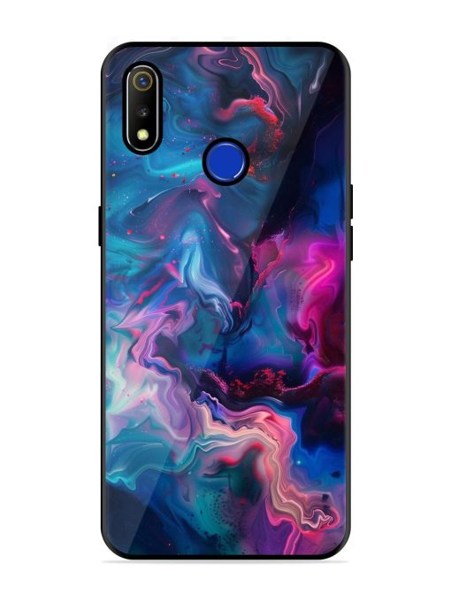 Cosmic Swirl Glossy Soft Edge Case for Realme 3 Chachhi