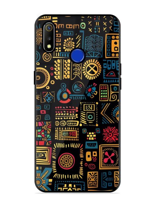 Tribal Tapestry Glossy Soft Edge Case for Realme 3 Chachhi