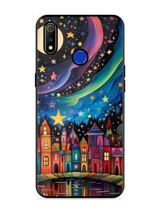 Starlit Village Glossy Soft Edge Case for Realme 3 Chachhi