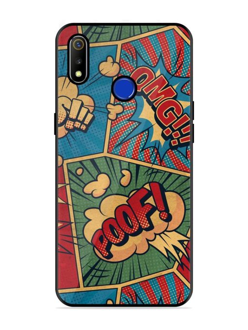 Comic Book Chaos Glossy Soft Edge Case for Realme 3 Chachhi