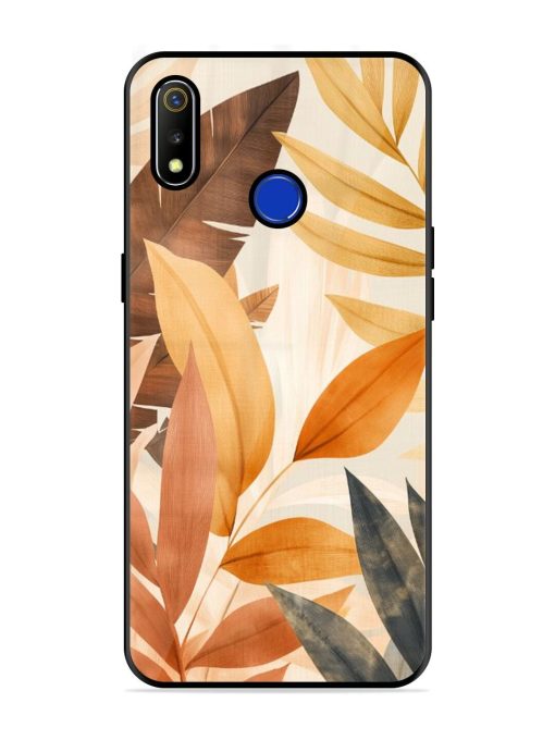 Earthy Elegance Glossy Soft Edge Case for Realme 3 Chachhi