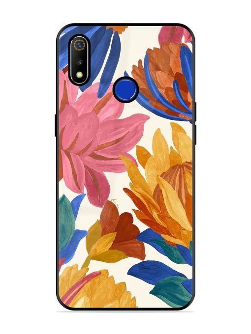 Blooming Tapestry Glossy Soft Edge Case for Realme 3 Chachhi