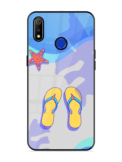 Sandy Toes And Salty Seas Glossy Soft Edge Case for Realme 3 Chachhi