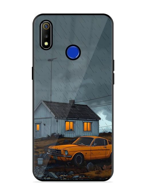 Rainy Day Retreat Glossy Soft Edge Case for Realme 3 Chachhi