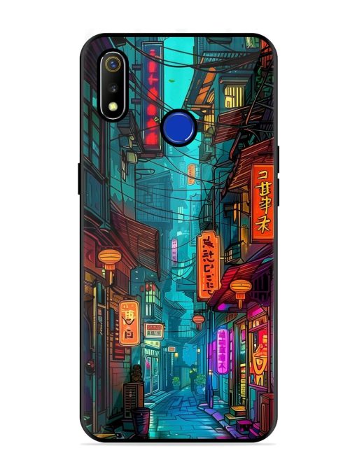 Neon Nightscape Glossy Soft Edge Case for Realme 3 Chachhi