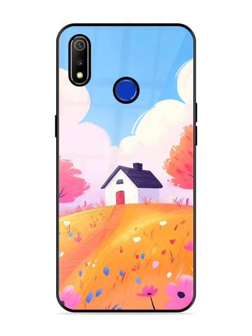 Hilltop Haven Glossy Soft Edge Case for Realme 3 Chachhi