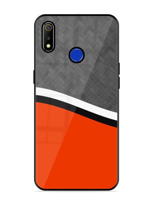 Bold Contrast Glossy Soft Edge Case for Realme 3 Chachhi