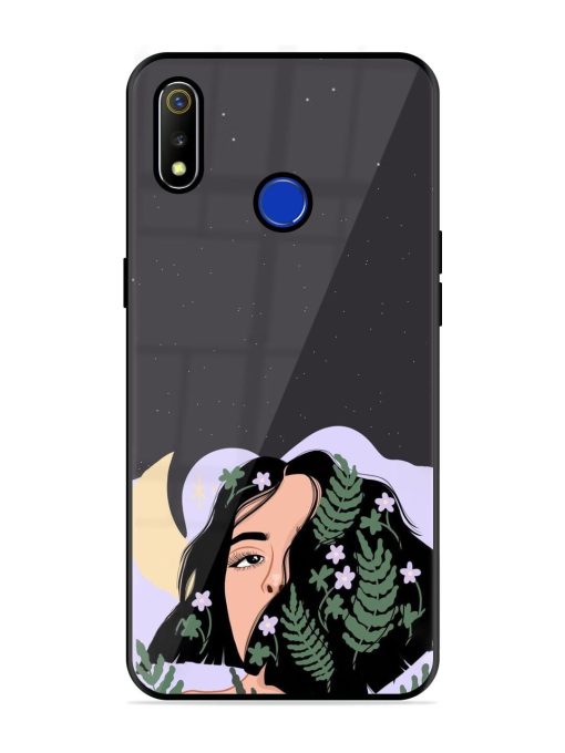 Lunar Lullaby Glossy Soft Edge Case for Realme 3 Chachhi