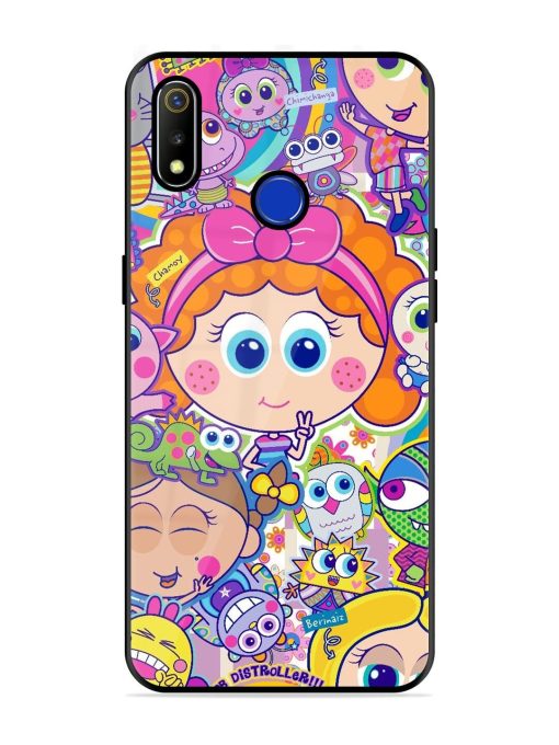 Distroller Friends Glossy Soft Edge Case for Realme 3 Chachhi