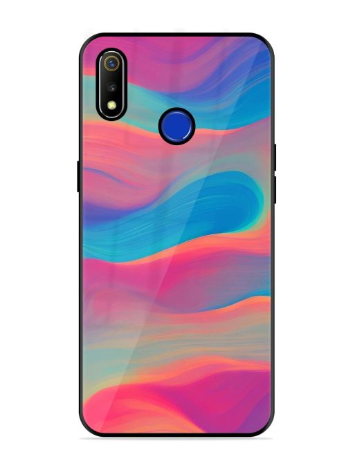 Wavy Wonder Glossy Soft Edge Case for Realme 3 Chachhi