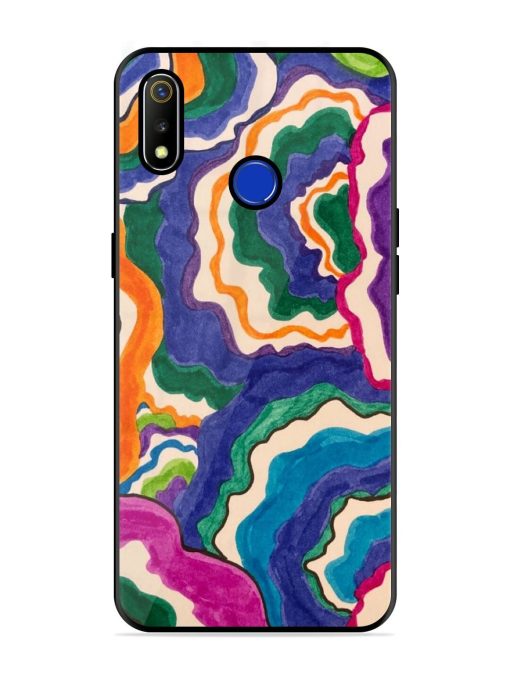 Wavy Wonder Glossy Soft Edge Case for Realme 3 Chachhi