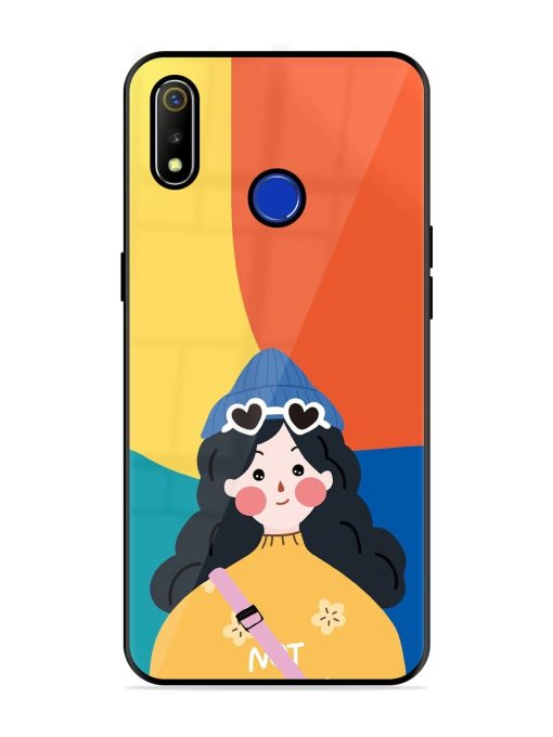 Colorful Vibes Glossy Soft Edge Case for Realme 3 Chachhi