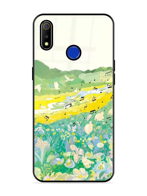 Melody In Bloom Glossy Soft Edge Case for Realme 3 Chachhi