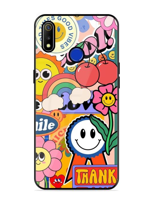 Good Times Good Vibes Glossy Soft Edge Case for Realme 3 Chachhi