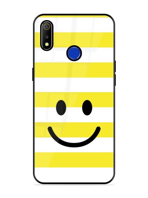 Smiling Stripes Glossy Soft Edge Case for Realme 3 Chachhi