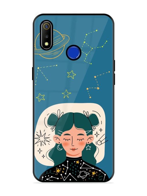 Cosmic Daydreamer Glossy Soft Edge Case for Realme 3 Chachhi