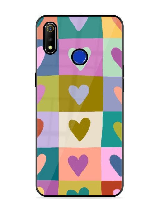 Box Of Hearts Glossy Soft Edge Case for Realme 3 Chachhi