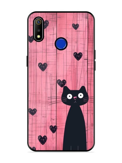 Feline Valentine'S Day Glossy Soft Edge Case for Realme 3 Chachhi